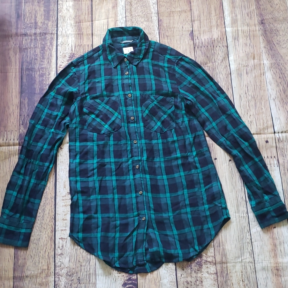 Long Sleeve  Button Down Tunic